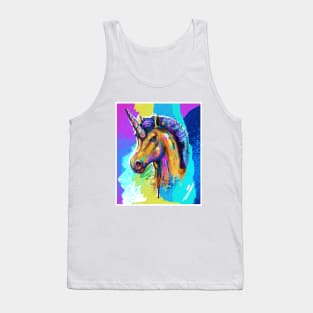 retro unicorn Tank Top